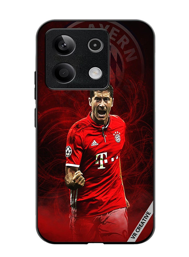 VR CREATIVE Protective Case Cover For Xiaomi Poco X6 Lewandowski Design Multicolour - Image 1