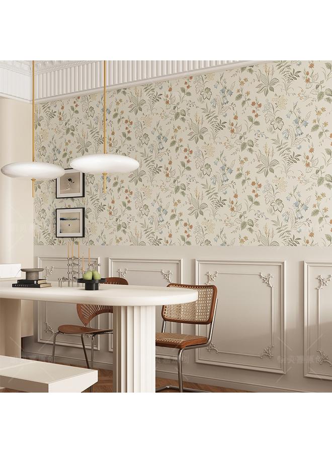 Bluejw French Cream Wallpaper American High-class Bedroom Living Room TV Background Wall Wallpaper Waterproof Moisture-proof Self-adhesive Sticker - Image 3