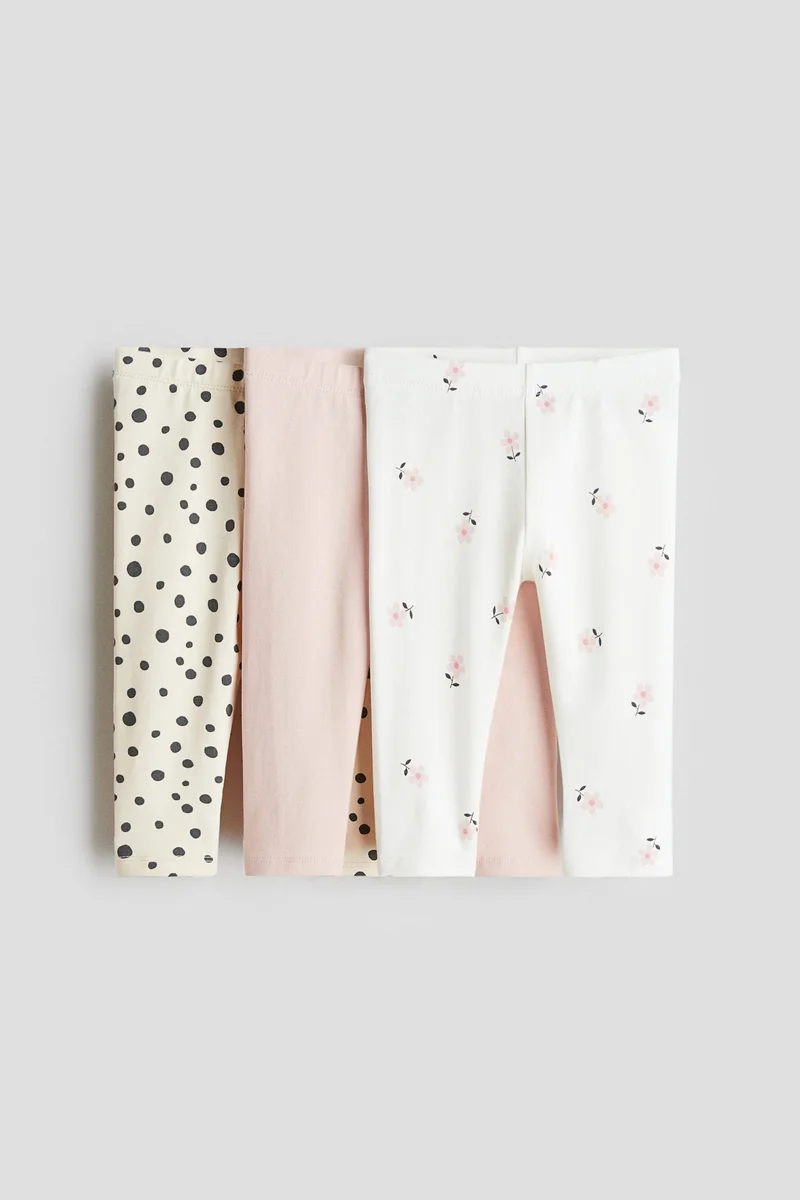 H&M 3-pack cotton jersey leggings