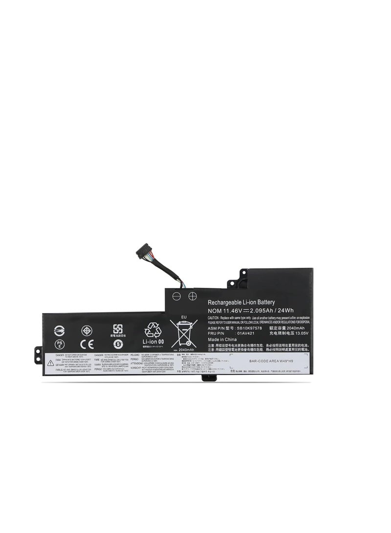 Terabyte REPLACEMENT 11.46V 24Wh/2095mAh 01AV421 01AV489 SB10K97576 Laptop Battery Compatible for Lenovo ThinkPad T470 A475 T480 A485 TP25 Series - Image 1