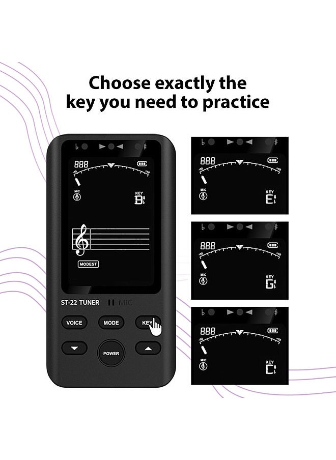 Tuner Tone Generator Digital Tuner Precision Tuning Correction Practice Rechargeable Musical Tool