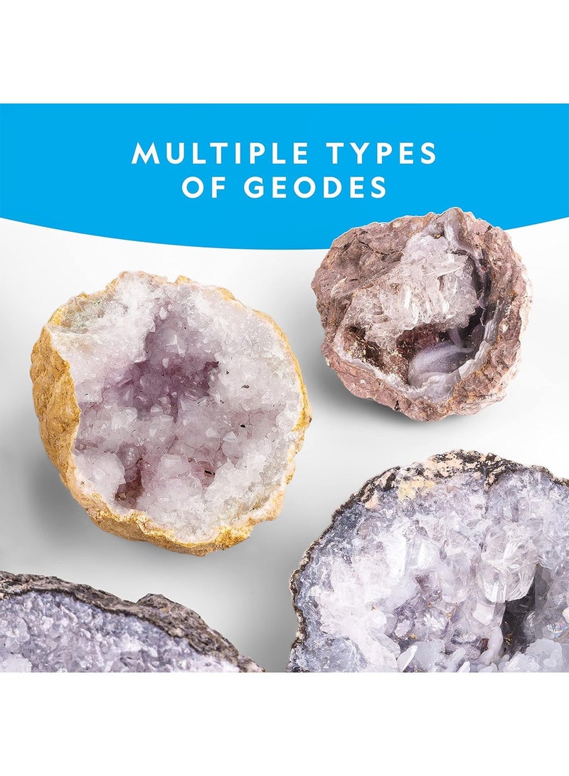 Break Open 10 Premium Geodes Includes Goggles And Display Stands Great STEM Science Kit Geology Gift For Kids  - Image 4