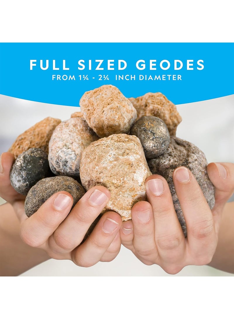 Break Open 10 Premium Geodes Includes Goggles And Display Stands Great STEM Science Kit Geology Gift For Kids  - Image 5