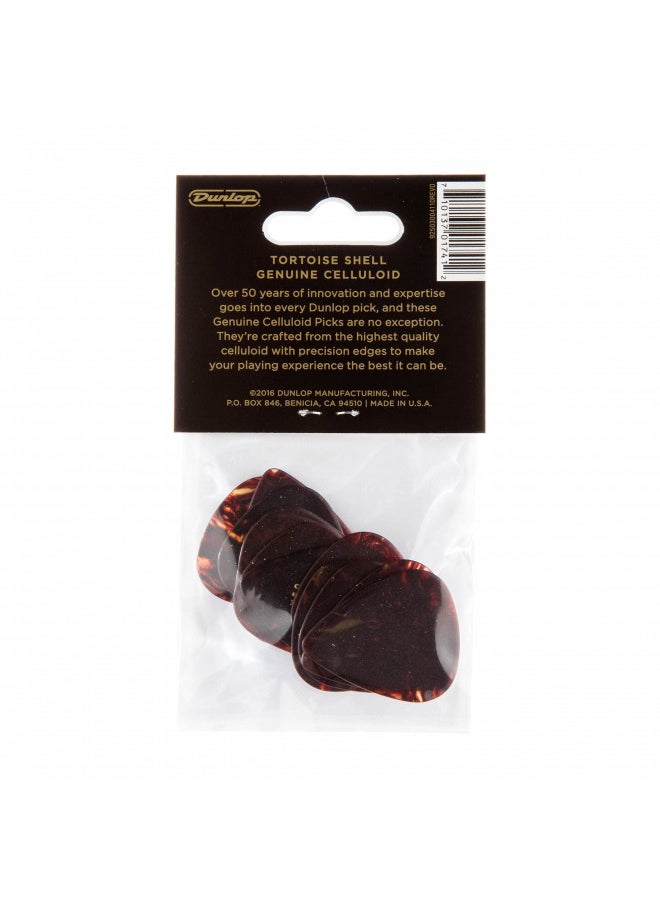 JIM DUNLOP JIM DUNLOP 483P05HV Classic Celluloid Shell Guitar Picks, Heavy, 12-Pack  - Image 5