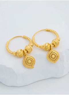 GOLDMAX Elegant 21k Gold Plated Earrings For Women  - Image 4