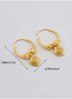 GOLDMAX Elegant 21k Gold Plated Earrings For Women  - Image 5