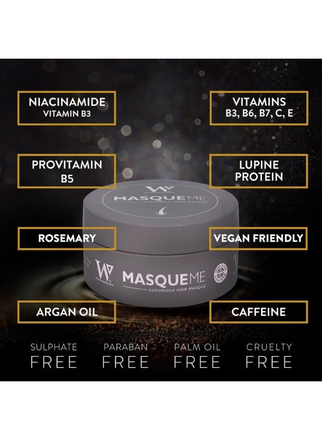 Watermans Hydrating Rosemary & Argan Oil Hair Mask and Deep Conditioner for Dry or Damaged Hair with Niacinamide, Provitamin B5, Caffeine, B3, B6, B7, C, E (6.76 fl oz) - Image 3