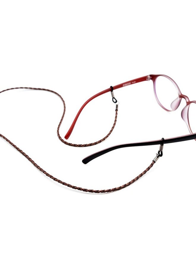 Generic Braided twisted glasses rope sports simple snow chain glasses accessories anti-lost lanyard-brown  - Image 3