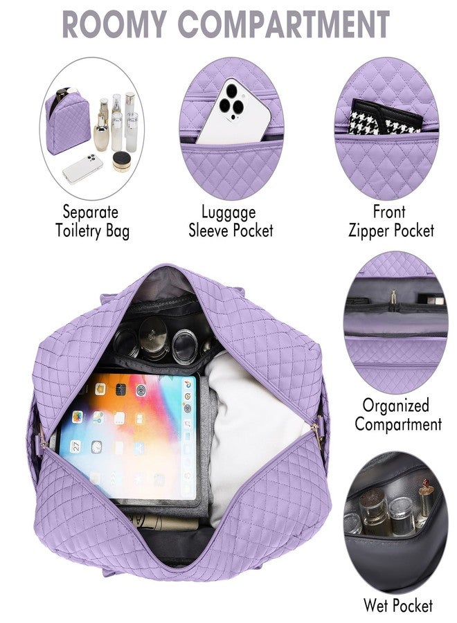 LUOCIP Travel Duffel Bags for Women with Shoe Compartment, Weekender Overnight Bag with Wet Pocket & Toiletry Bag, Carry On Personal Item Bag, Travel Tote Gym Bag, Hospital Bags for Labor and Delivery - Image 4