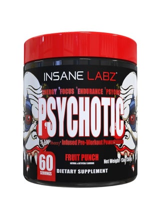 مسحوق ما قبل التمرين Psychotic، عالي التحفيز، طاقة تدوم طويلاً، تركيز وتحمل مع بيتا ألانين، أحادي هيدرات الكرياتين، DMAE، 60 كبسولة - pzsku/Z55500896BE20B41279E0Z/45/_/1717028823/0485818d-d66d-4fbf-ba9c-7adf3088b95c
