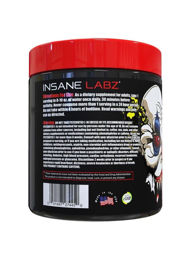 Insane labz مسحوق ما قبل التمرين Psychotic، عالي التحفيز، طاقة تدوم طويلاً، تركيز وتحمل مع بيتا ألانين، أحادي هيدرات الكرياتين، DMAE، 60 كبسولة - Image 3