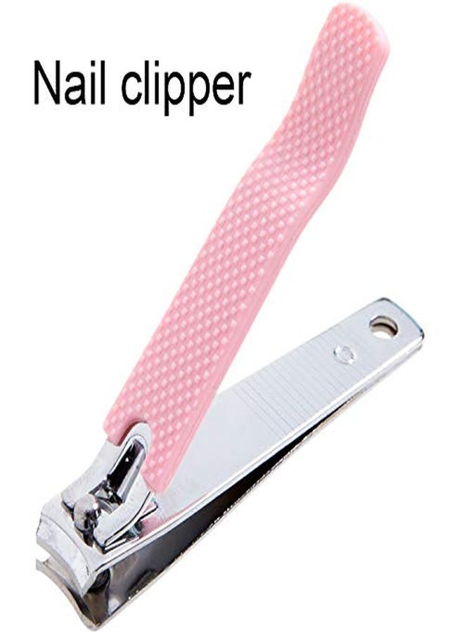 Rocutus 2Pcs/Set Nail Clippers Set Portable Nail Scissors Toenail Clippers Nail Clippers,Adult Pedicure Nail Clippers,Fingernail Clippers Household Foot Manicure Scissors Manicure Tools (Pink) - Image 3