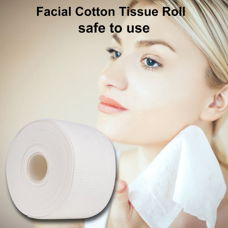 Facial Cleansing Cloths: 100% Top-Grade White Cotton - Soft Smooth Thicker Disposable Portable Gentle Cleansing Wipes for Daily Skin Care Makeup Removal Travel Home Use - Image 5