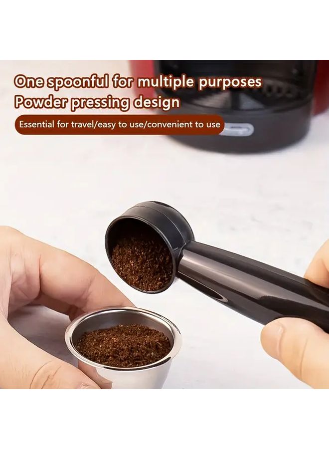 Powder Press Spoon 2 in 1 Coffee Measuring Spoon 7g Dual Use Bean Scoop Kitchen Tool - Image 5