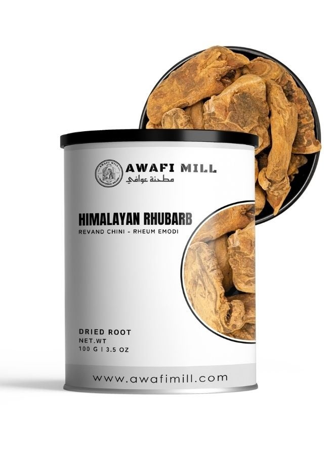 AWAFI MILL Rhubarb Roots – Revand Chini (Revanchini Lakdi) | Whole Dried Himalayan/Indian Rhubarb Root - 100 g | 3.5 Oz - Image 1