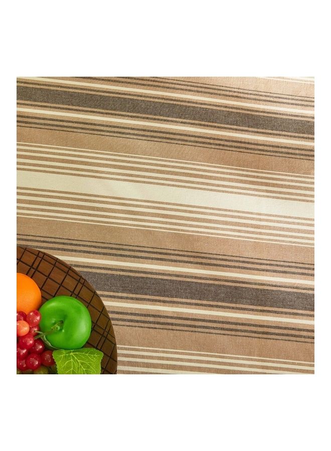 NIBEMINENT Harley Yarn Dyed Cotton Table Cloth Brown 150 x 200cm - Image 2