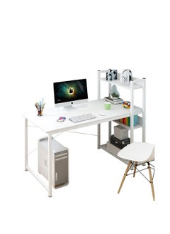 White Table With Shelf