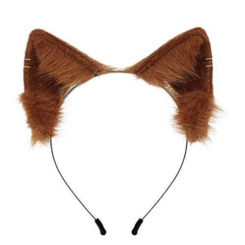 HAOAN Wolf Fox Tail Clip Ears and Gloves Set Halloween Christmas Party Costume for Women - Image 4
