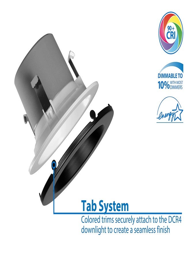 نيكور مصابيح إضاءة NICOR Lighting DCR41061202KBK LED السفلية، أسود - Image 3