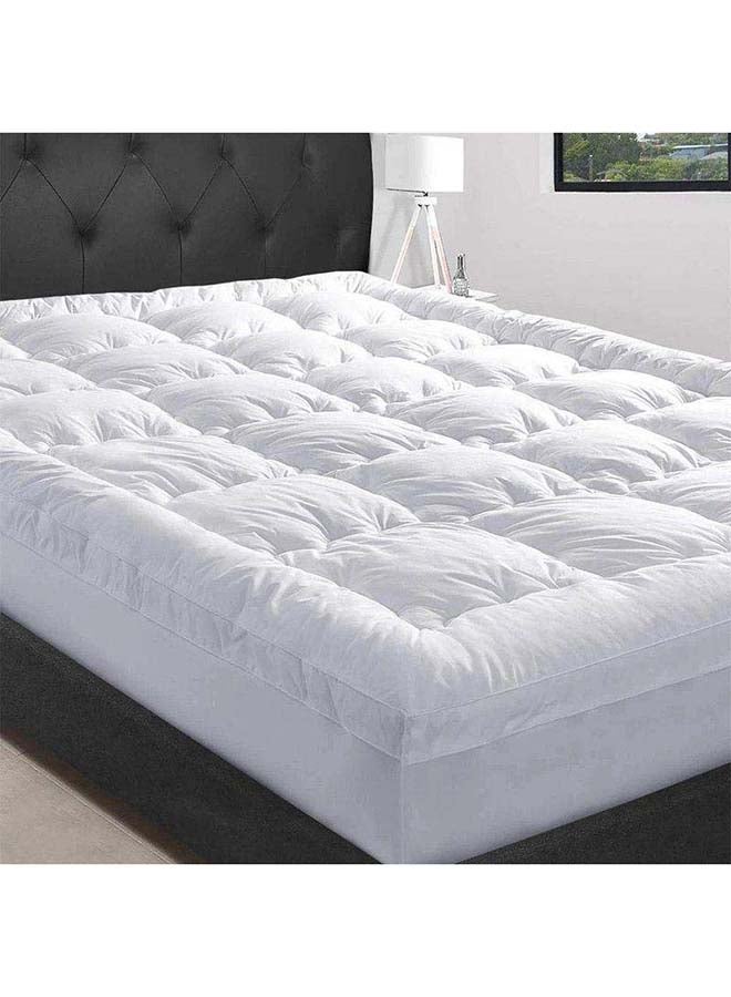 Al Home Modern 100% Microfiber Mattress Topper - For Sleeping Comfort - 200x180x4 By Alhome