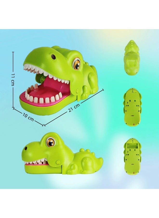 EASY FUTURE Dinosaur Biting Finger Games Funny Toys Teeth Toys for Kids Family Entertainment Game Tabletop Board Game with LED Light and Sound Dentist Practical Joke Toys for Party Gift NO.2103 - Image 2