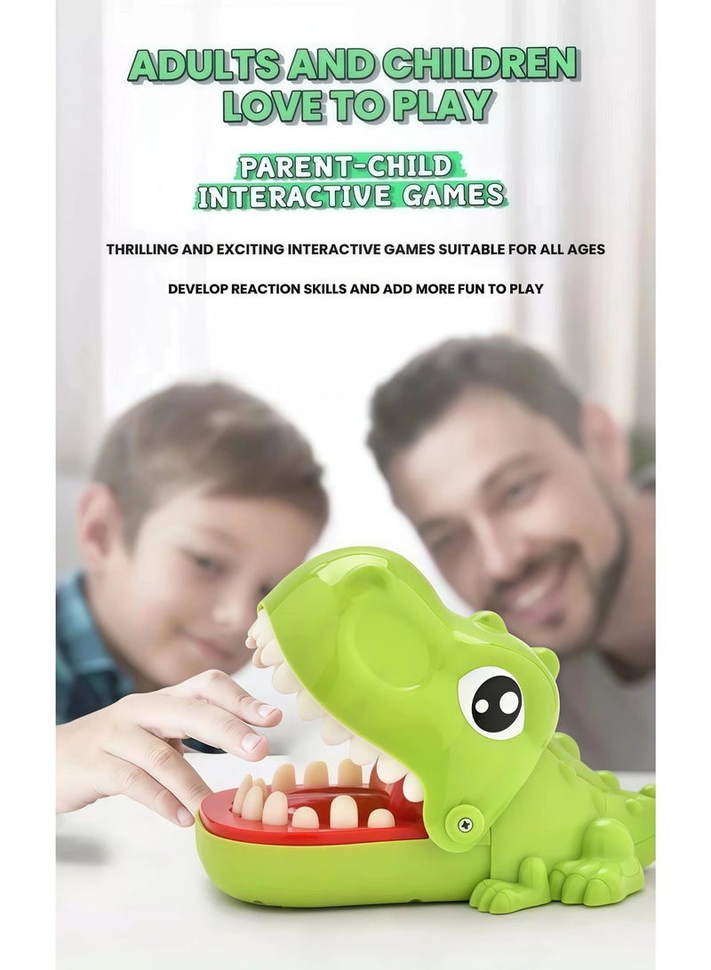 EASY FUTURE Dinosaur Biting Finger Games Funny Toys Teeth Toys for Kids Family Entertainment Game Tabletop Board Game with LED Light and Sound Dentist Practical Joke Toys for Party Gift NO.2103 - Image 5