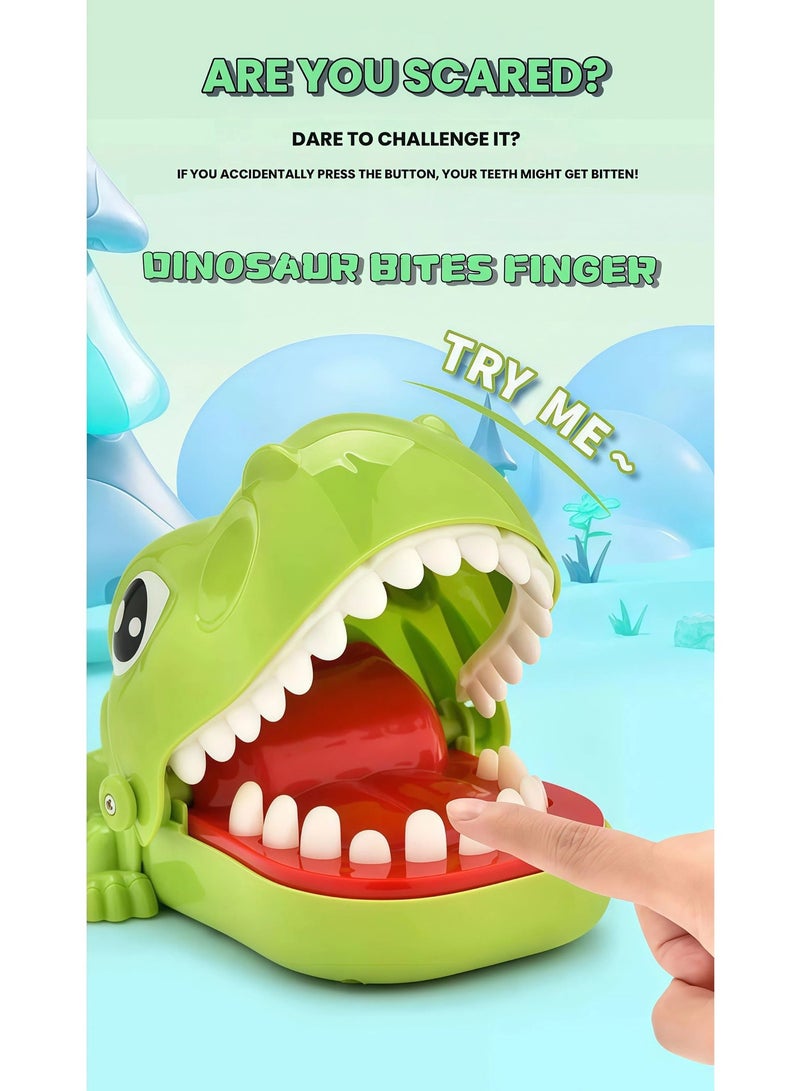 EASY FUTURE Dinosaur Biting Finger Games Funny Toys Teeth Toys for Kids Family Entertainment Game Tabletop Board Game with LED Light and Sound Dentist Practical Joke Toys for Party Gift NO.2103 - Image 4