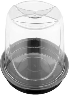 Bager Round acrylic clear color base round torn case (34 * 15cm) - transparent * grey 