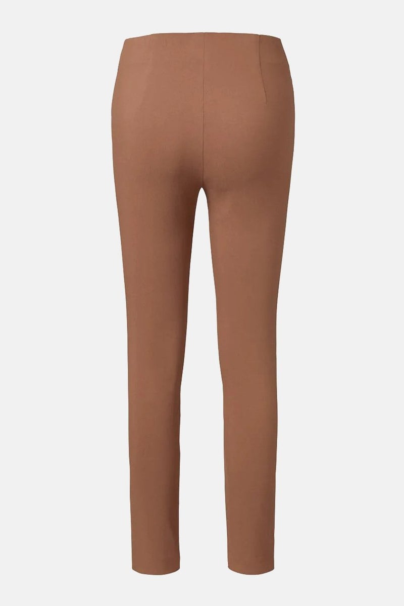 Tchibo Women Slim Fit Plain Stretch Pant, Rust - Image 2
