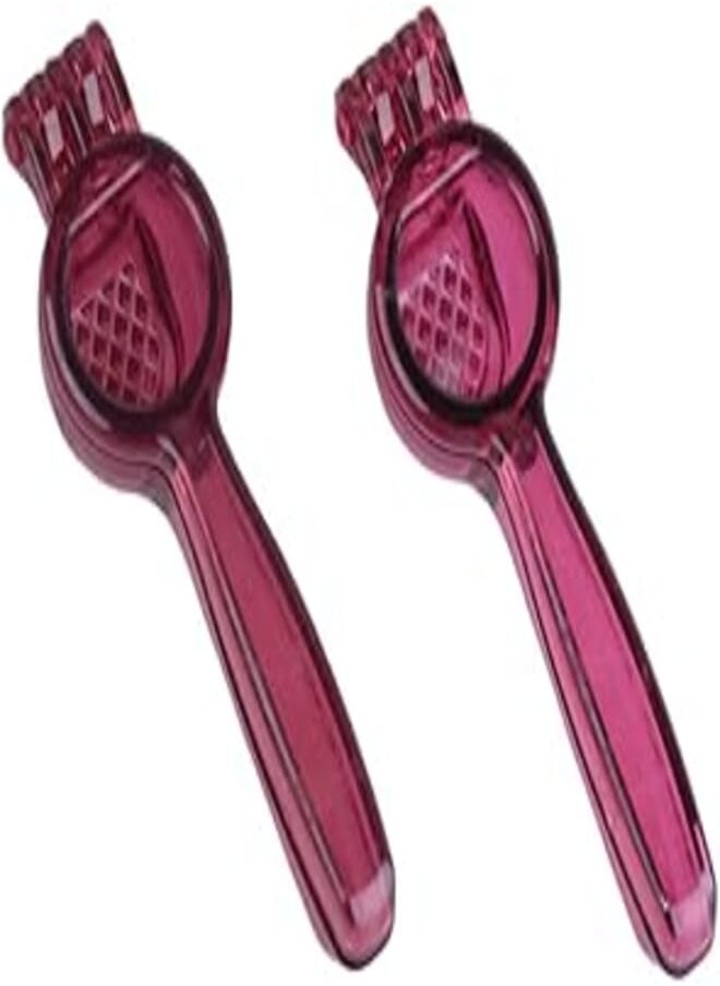 Bager Bager BG-251 Plastic Sapphire Garlic Press Set Of 2 Pieces 15 * 5cm - Purple 