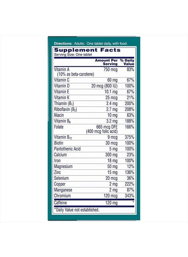ONE A DAY - One A Day Women's Active Metabolism Multivitamin, Supplement with Vitamin A, C, D, E and Zinc for Immune Health Support*, Iron, Calcium, Folic Acid & more, 50 Count - Image 1