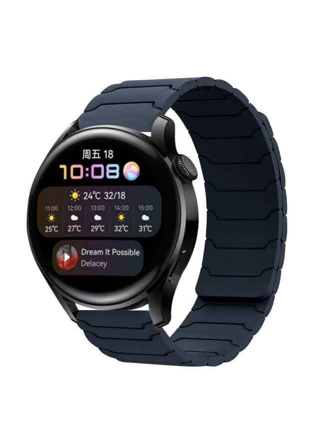 Suitable For Samsung Watch567 Watch Strap Huawei Gt3/4/5 Huami Armor Warrior Silicone Magnetic Watch Strap 
