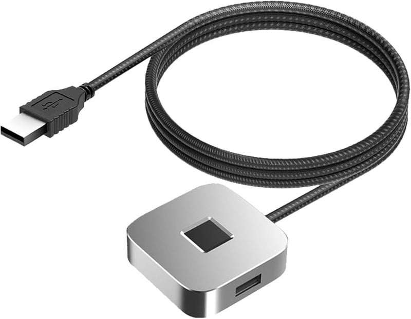 قارئ بصمة الإصبع الفضي USB لنظامي التشغيل Windows 10 و11 مع خوارزمية مطابقة سريعة وتعلم ذاتي لتسجيل الدخول بكلمة مرور - Image 1