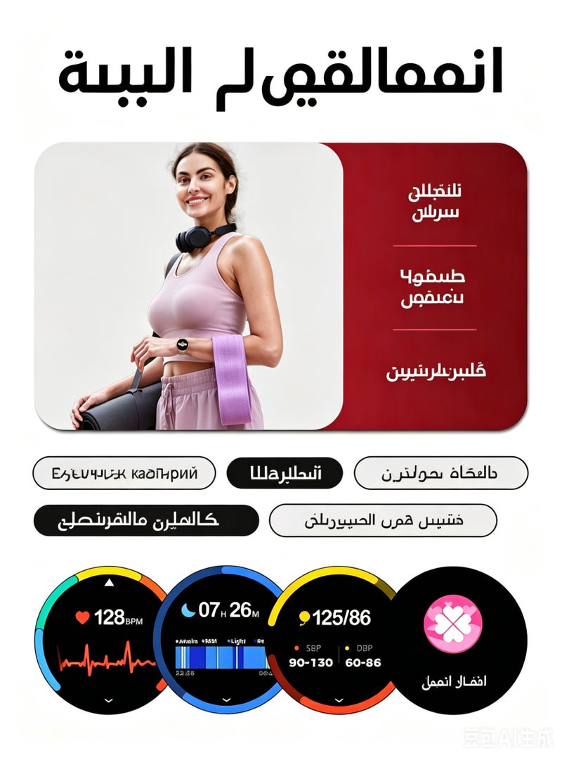 Smart Watch（ Make Call), 1.43" AMOLED Waterproof Smart Watches for Women with 100+Sports Modes/Heart Rate Monitor/Sleep Tracker,IP67  waterproof Watches for Women for Android iOS. - Image 4