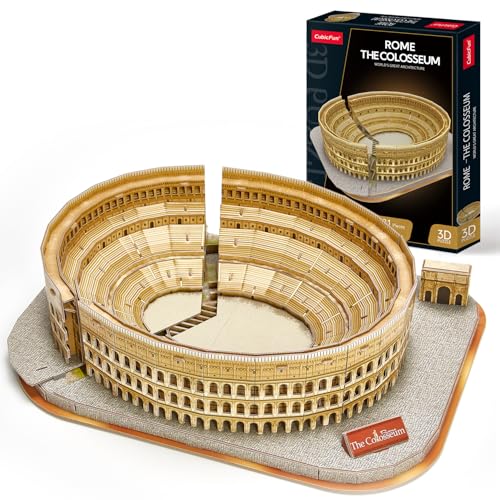CubicFun 3D Puzzle for Adults Kids Rome Colosseum Jigsaw Italy Architecture Model Kits DIY Toys with Booklet Birthday Gift for Boys Girls Age 8 131 Pieces Valentines Day Gift Easter Gifts Puzzles - Image 1