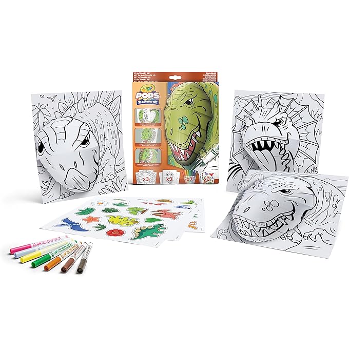 Crayola Pops 3D Coloring Kit - Dinos