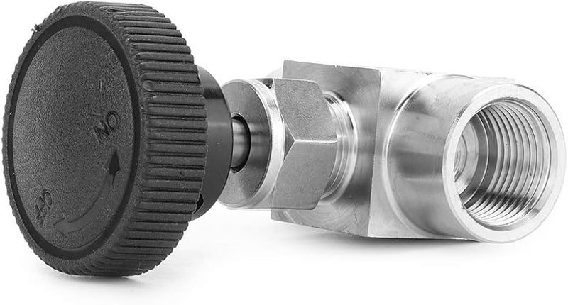 صمام إبرة مستقيم من الفولاذ المقاوم للصدأ مع خيط أنثى BSPP نوع 3 1 4 بوصة مقاوم للتسرب - Image 1