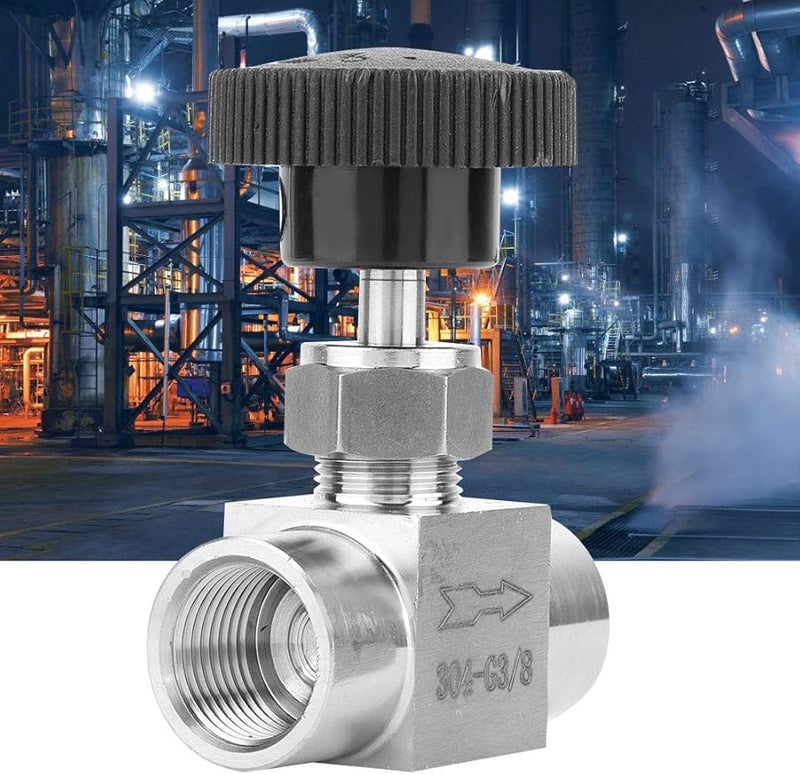 صمام إبرة مستقيم من الفولاذ المقاوم للصدأ مع خيط أنثى BSPP نوع 3 1 4 بوصة مقاوم للتسرب - Image 4