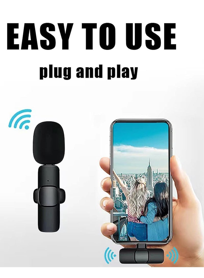 ELTRAZONE Wireless Lavalier Microphone for iPhone iPad, Mini Microphone, Plug-Play Wireless Microphones Video Recording, Live Stream, YouTube, Interview, TikTok, Vlog  - Image 3