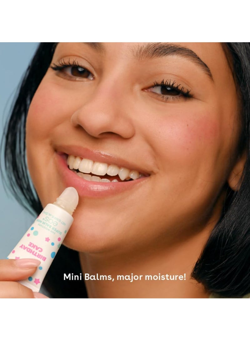 EOS 24H Moisture Super Balm Minis Limited Edition Lip Mask 0.169 fl oz 3-Pack  Birthday Cake Salted - Image 3