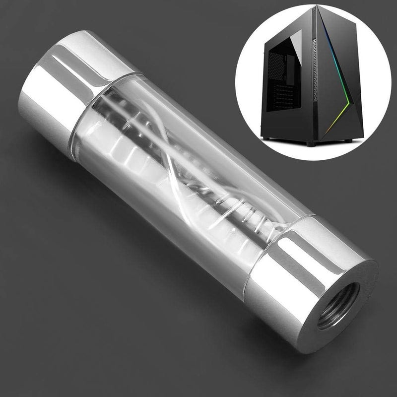 Serounder مؤشر مقياس تبريد المياه G1/4 خيوط أنثوية نظام تبريد المياه بديل لجهاز الكمبيوتر (فضي) - Image 4