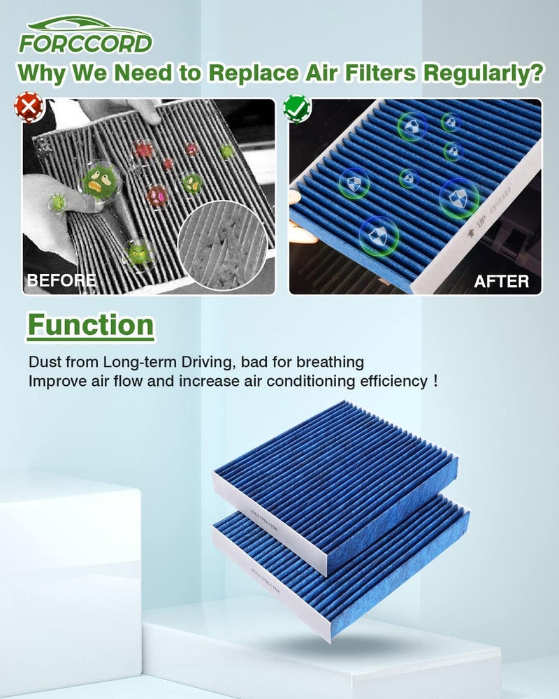 Forccord 2 Pack HEPA Cabin Air Filter for Hyundai and Kia - Image 5