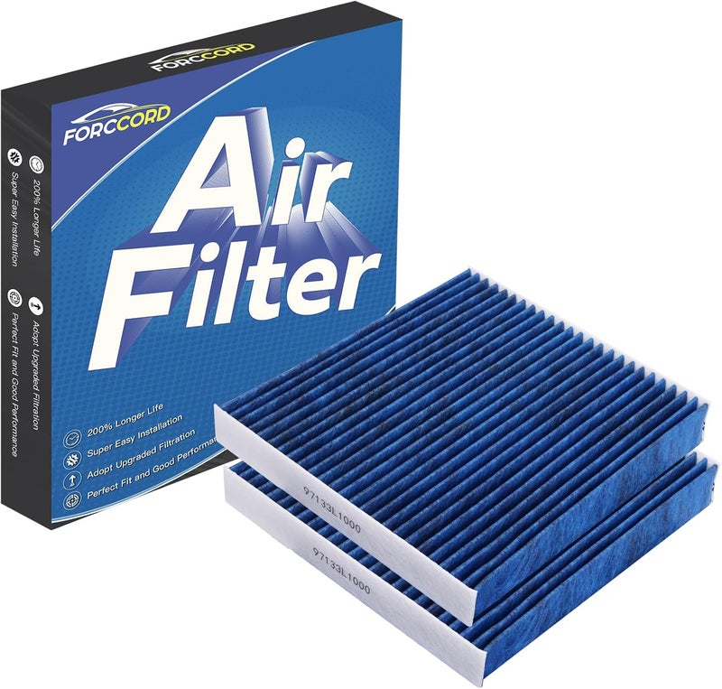 Forccord 2 Pack HEPA Cabin Air Filter for Hyundai and Kia - Image 1