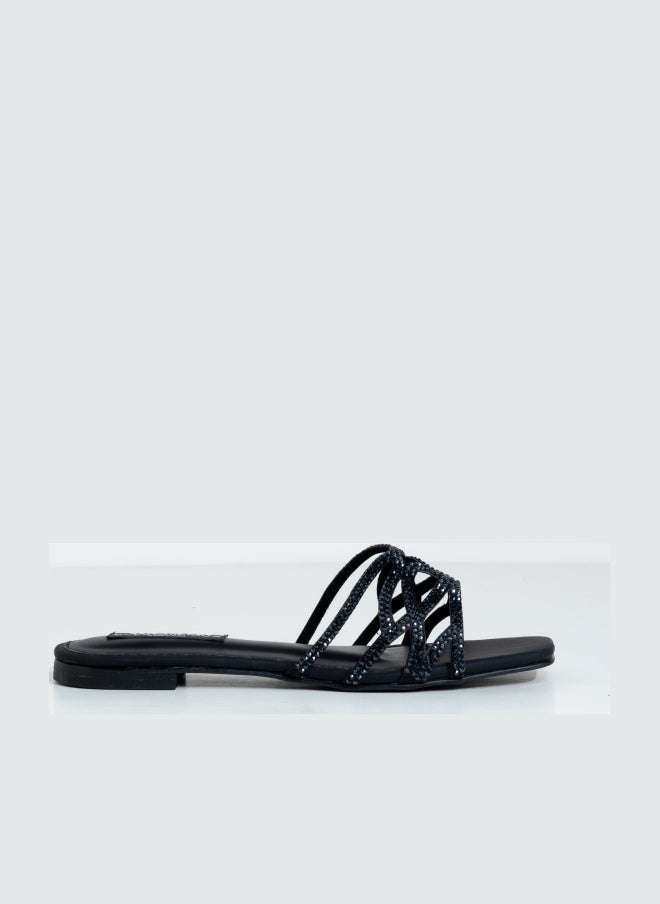 Crystalicious Denish Luxurious Rhinestones Sandals Handcrafted by Artisans Effortless Glamour for Every Occasion - Image 1