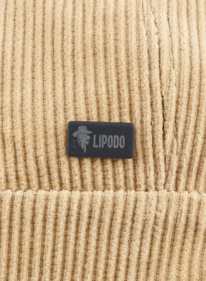 Lipodo 8 Panel Cordial Flat Cap Men Beige 7 1/4-7 3/8 - Image 5