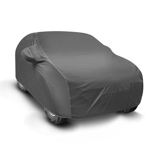 Auto Hub Car Cover Compatible with Maruti Victoris with Mirror Pocket, Soft Cotton Lining, Victoris Car Cover Waterproof - Grey - Image 2