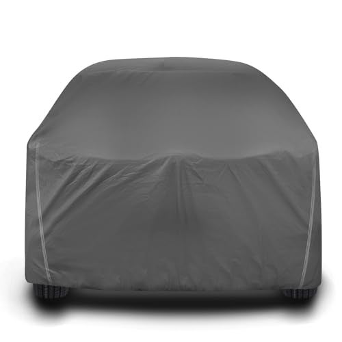 Auto Hub Car Cover Compatible with Maruti Victoris with Mirror Pocket, Soft Cotton Lining, Victoris Car Cover Waterproof - Grey - Image 4