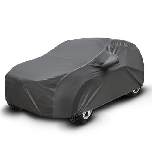 Auto Hub Car Cover Compatible with Maruti Victoris with Mirror Pocket, Soft Cotton Lining, Victoris Car Cover Waterproof - Grey - Image 5