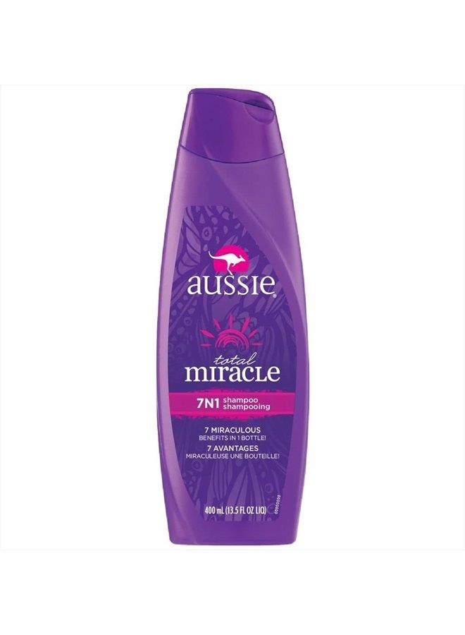 Aussie Total Miracle Collection 7N1 Shampoo, 12.1 Fluid Ounce - Image 1