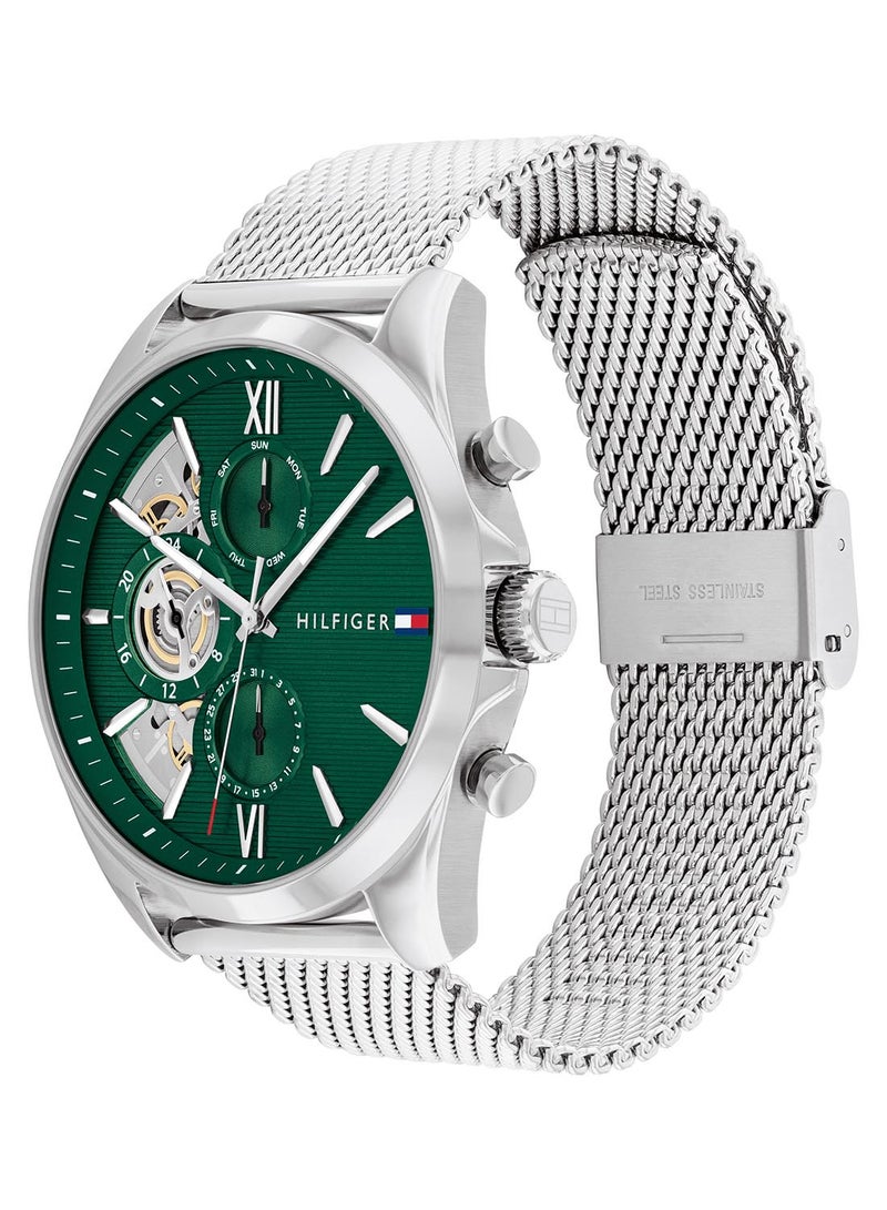 TOMMY HILFIGER TOMMY HILFIGER ROUND ANALOG MEN'S GREEN CASE WATCH - 1710647 - Image 1